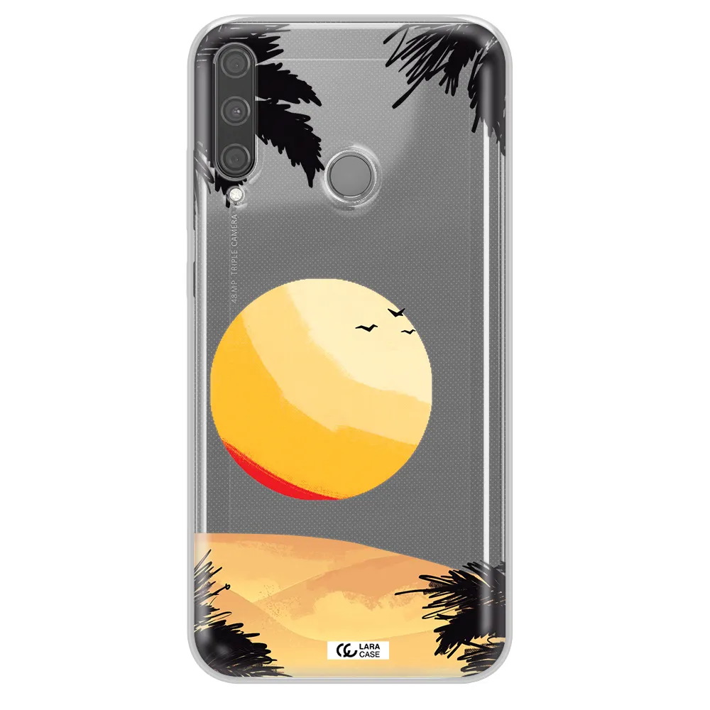Sunset On The Beach Huawei P40 Lite E Clear TPU Case