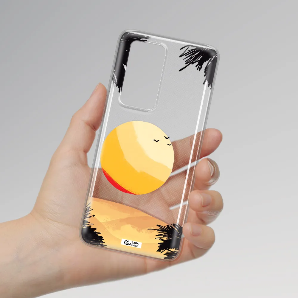 Sunset On The Beach Huawei P40 Pro Clear TPU Case