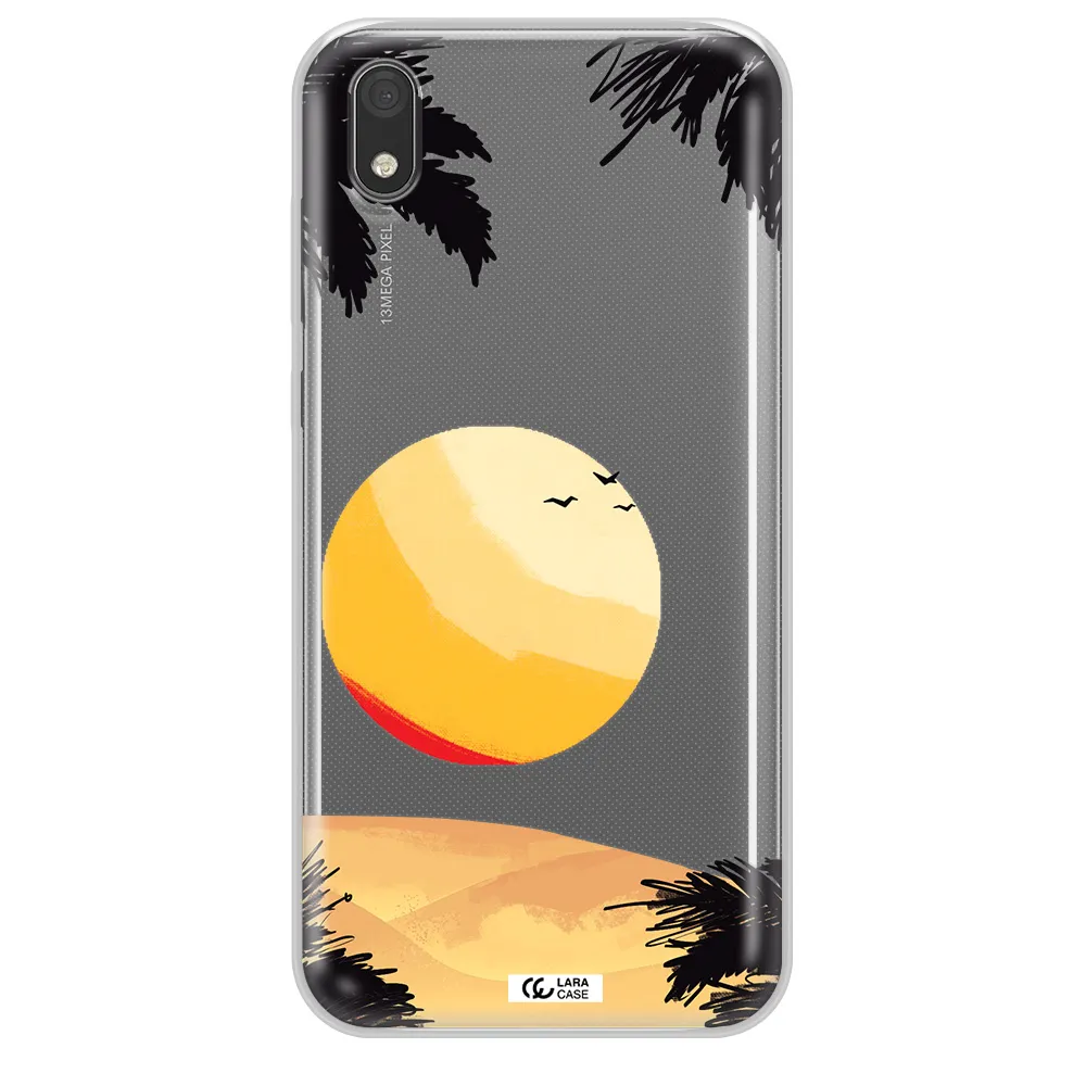 Sunset On The Beach Huawei Y5 2019 Clear TPU Case