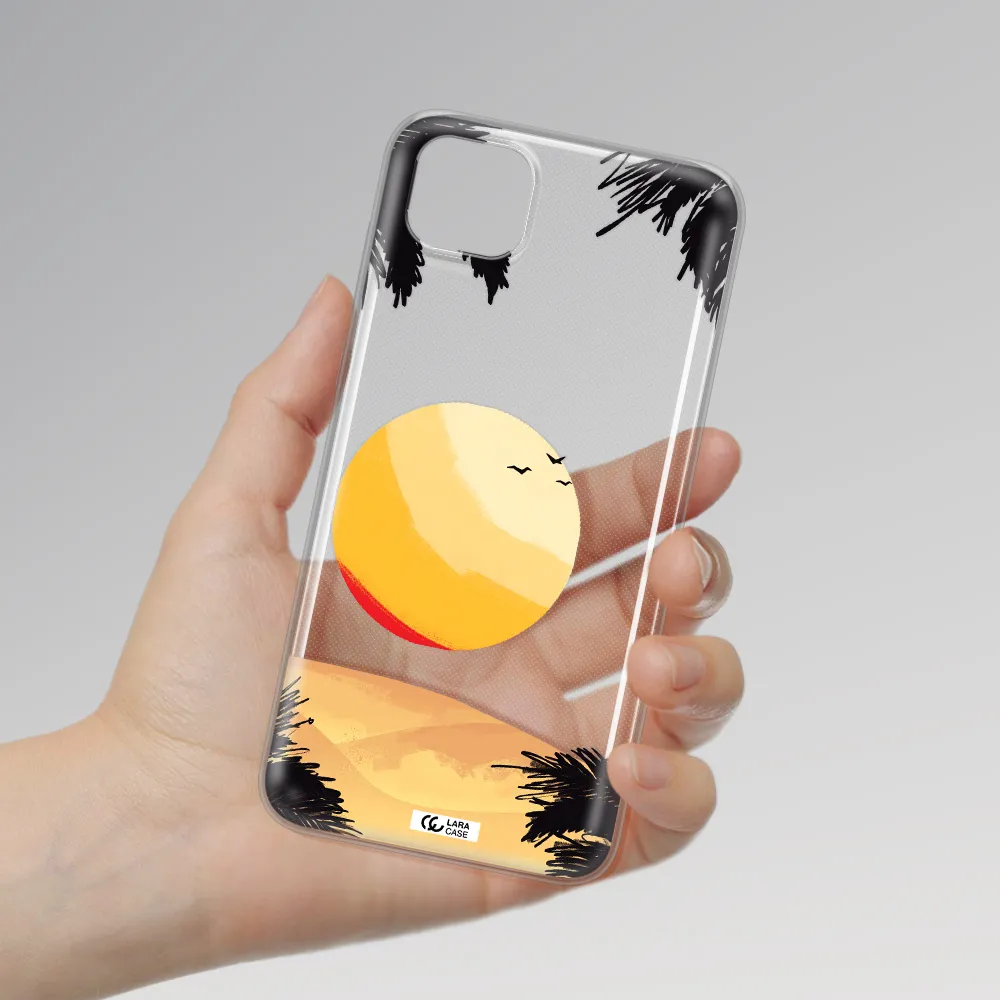 Sunset On The Beach Huawei Y5P Clear TPU Case