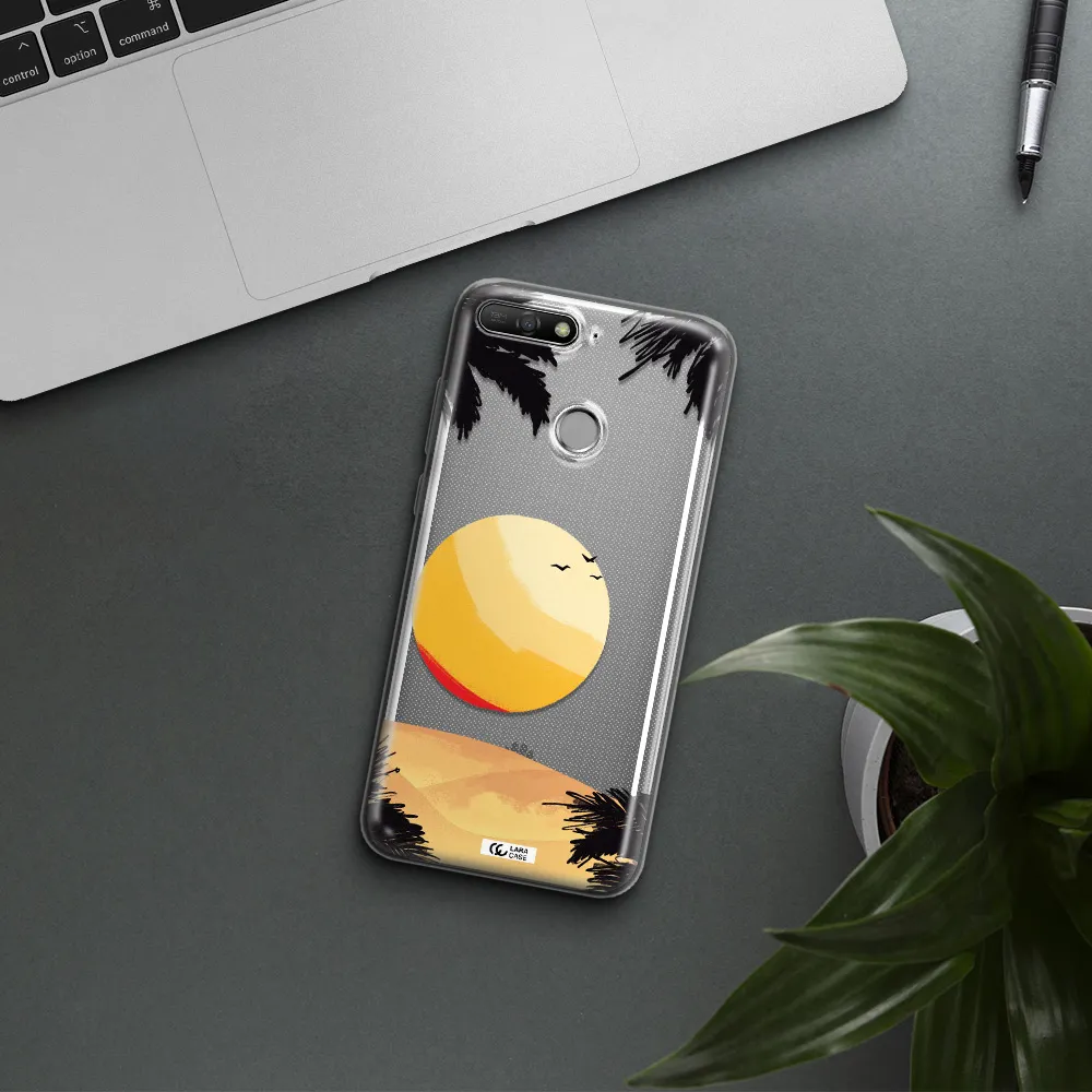 Sunset On The Beach Huawei Y6 Prime 2018 Clear TPU Case