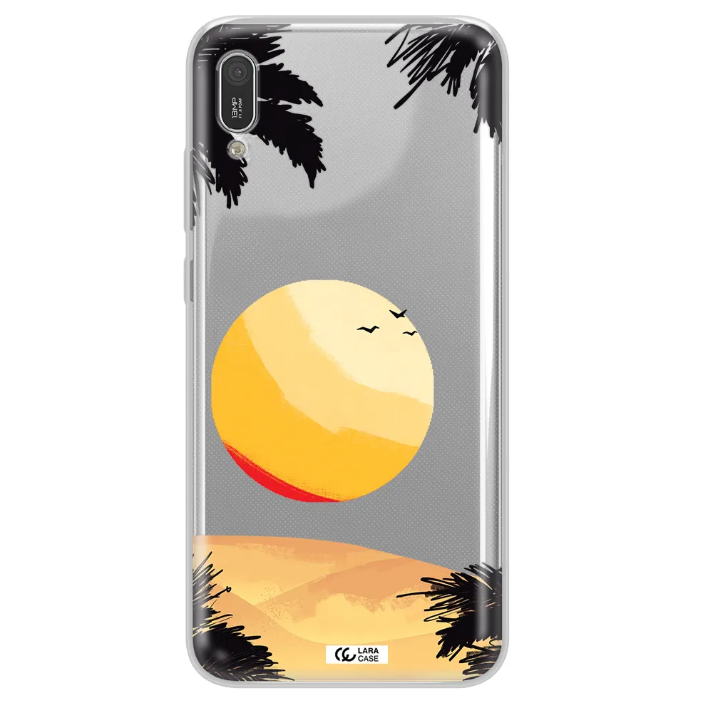 Sunset On The Beach Huawei Y6 Pro 2019 Clear TPU Case