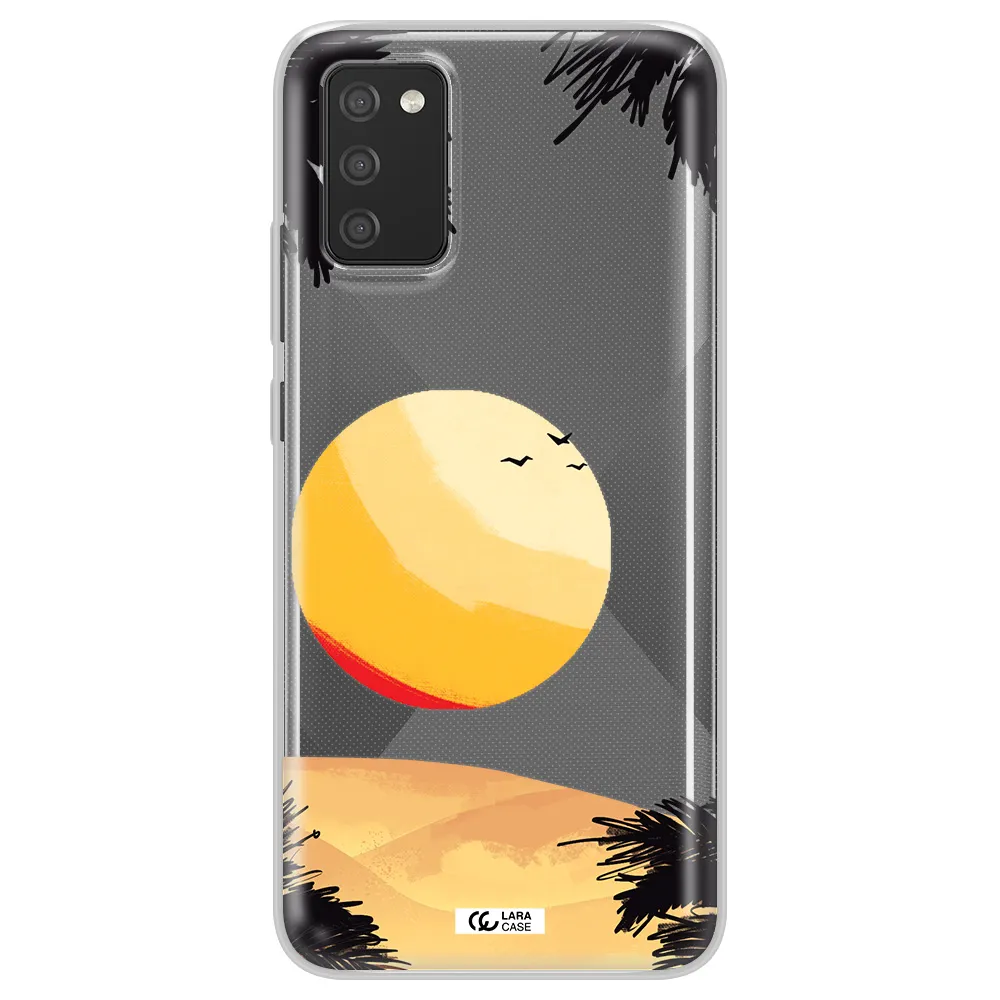Sunset On The Beach Samsung A02S Clear TPU Case