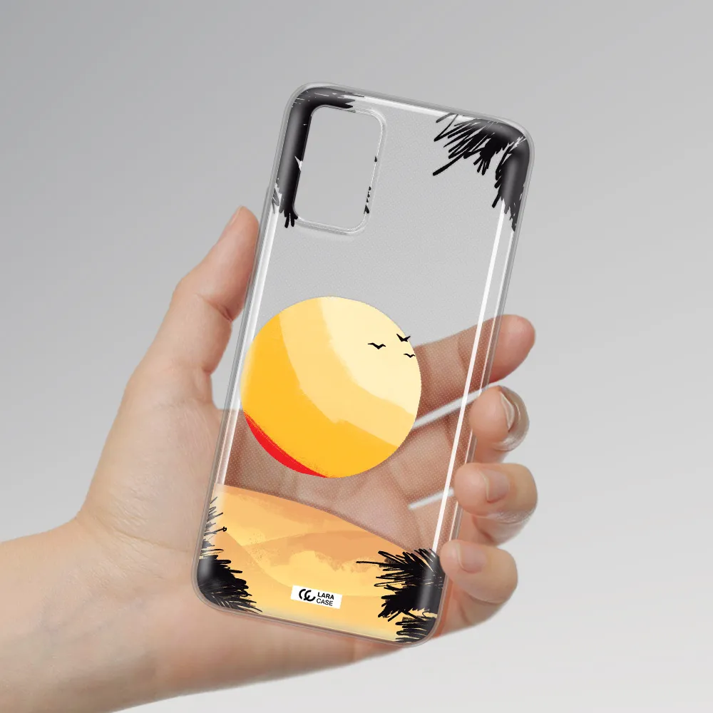 Sunset On The Beach Samsung A02S Clear TPU Case