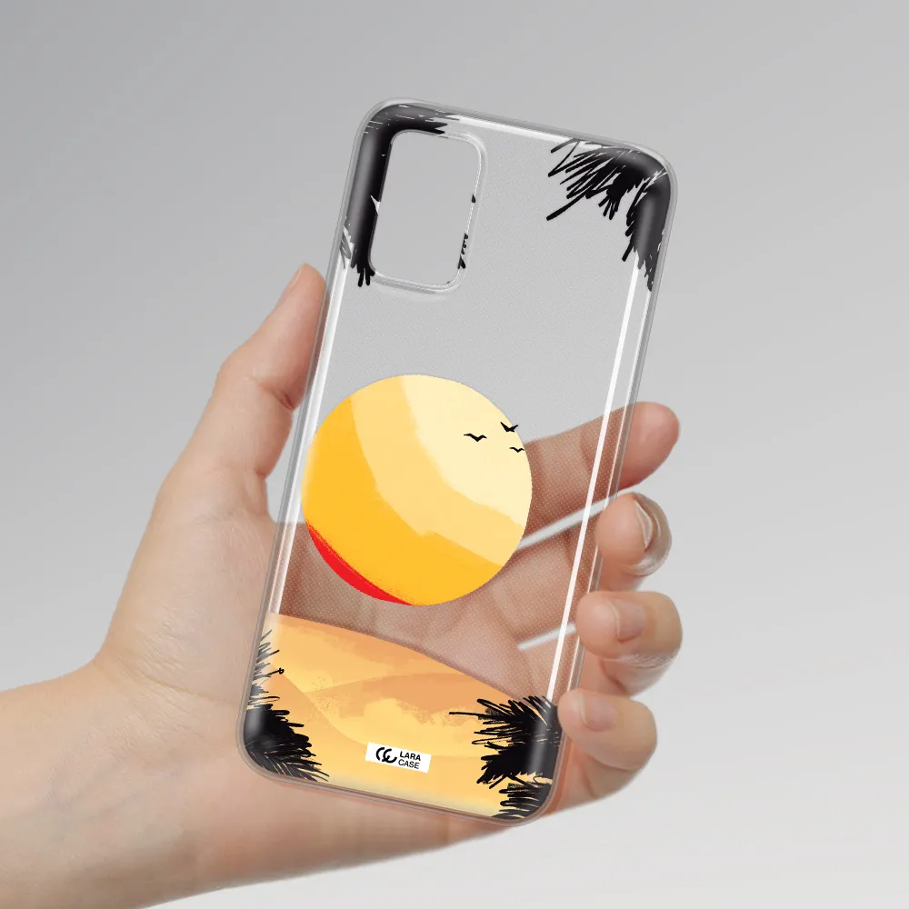 Sunset On The Beach Samsung A03S Clear TPU Case