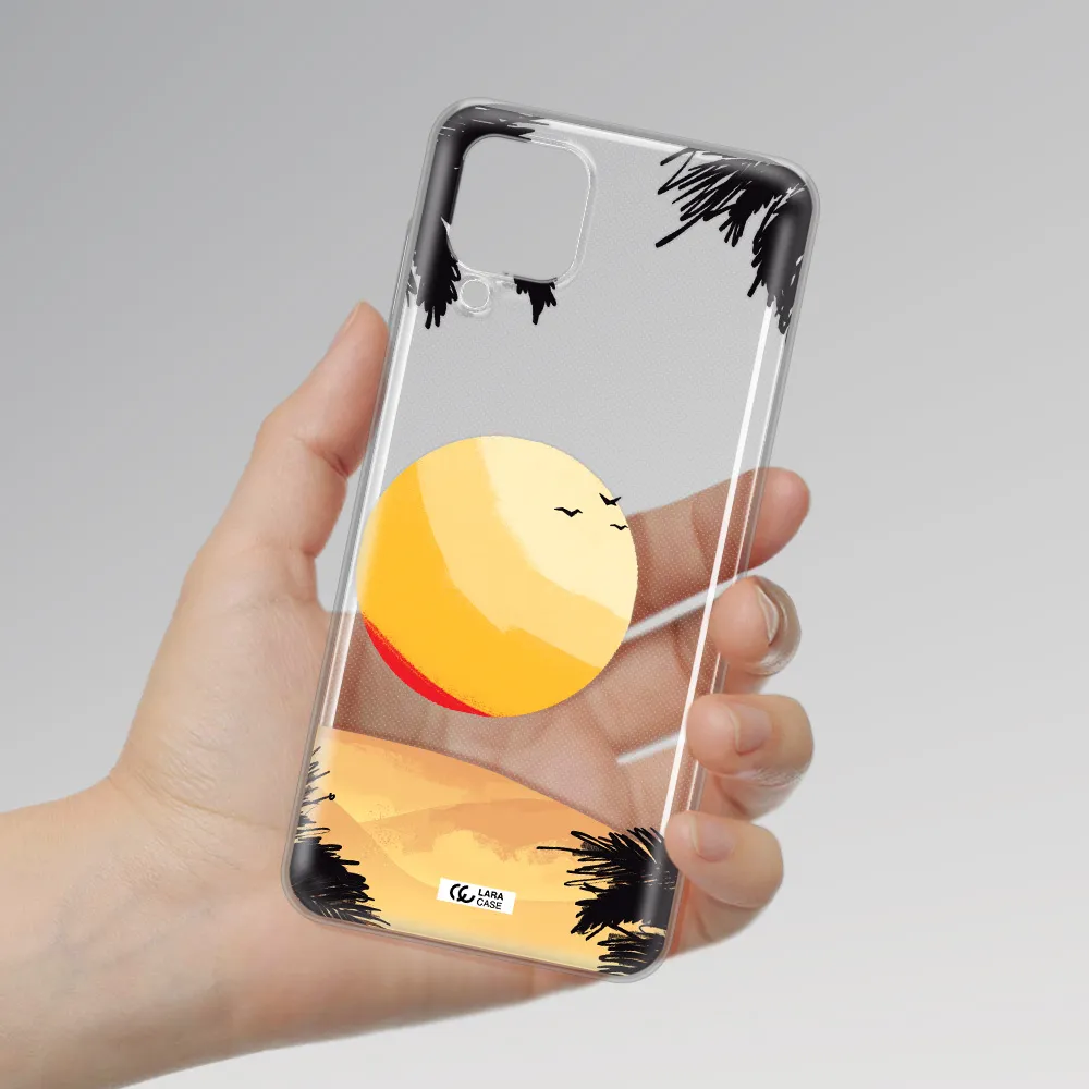 Sunset On The Beach Samsung A12 4g Clear TPU Case