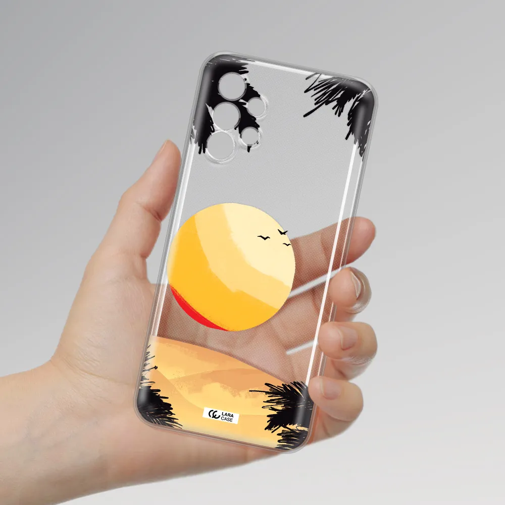 Sunset On The Beach Samsung A13 4g Clear TPU Case