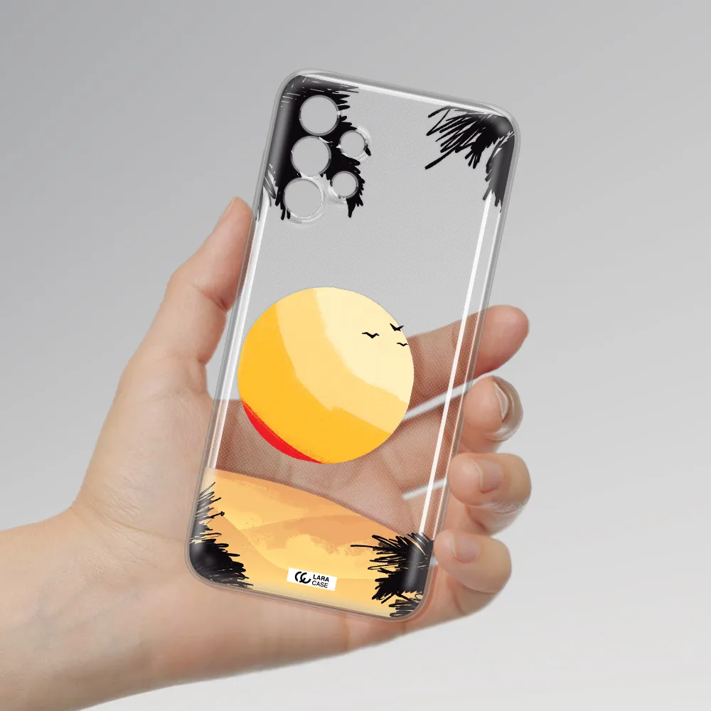 Sunset On The Beach Samsung A13 Clear TPU Case