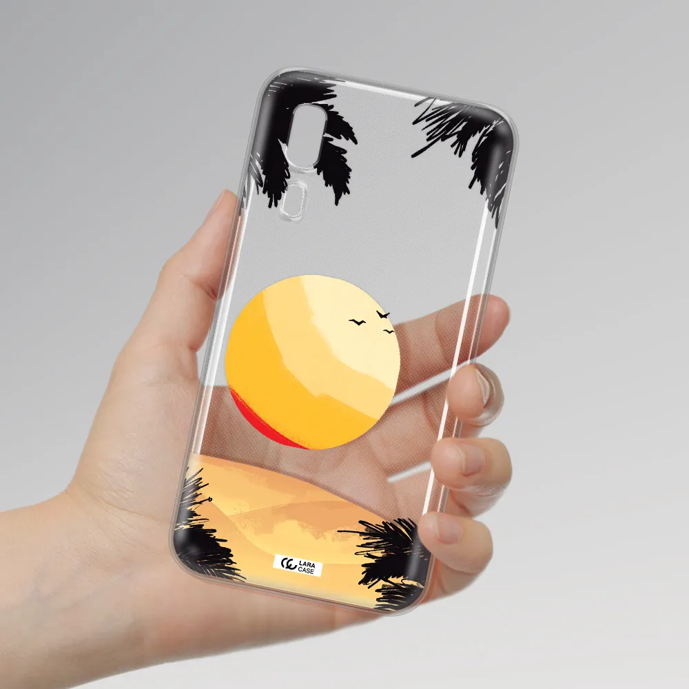 Sunset On The Beach Samsung A2 Core Clear TPU Case