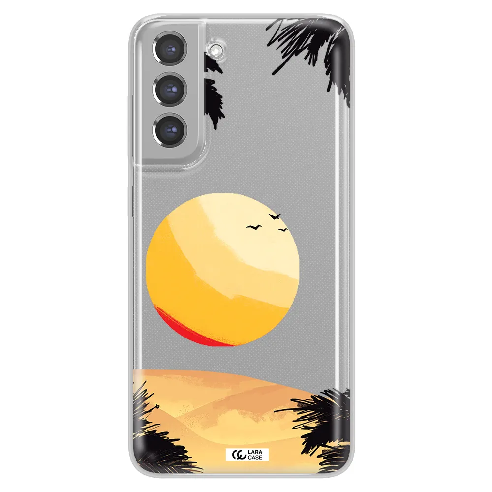 Sunset On The Beach Samsung A21 Fe Clear TPU Case