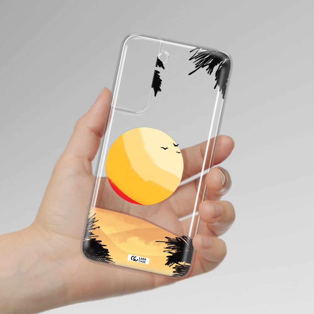 Sunset On The Beach Samsung A21 Fe Clear TPU Case