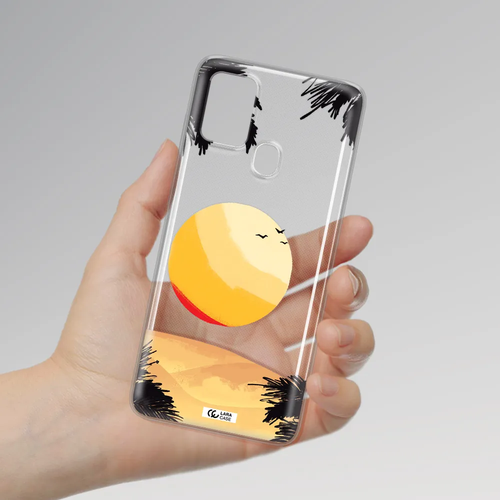 Sunset On The Beach Samsung A21S Clear TPU Case