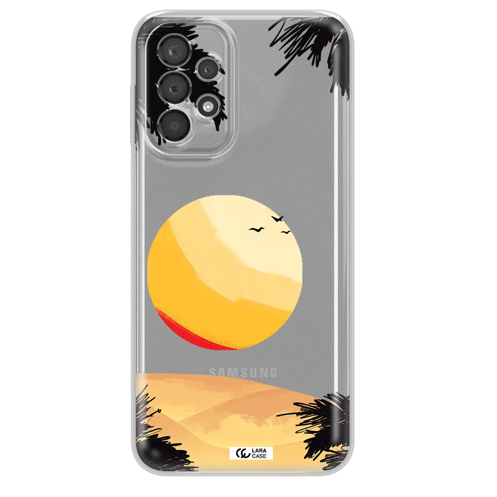 Sunset On The Beach Samsung A23 5G Clear Tpu Case