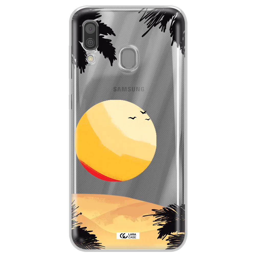 Sunset On The Beach Samsung A30 Clear TPU Case