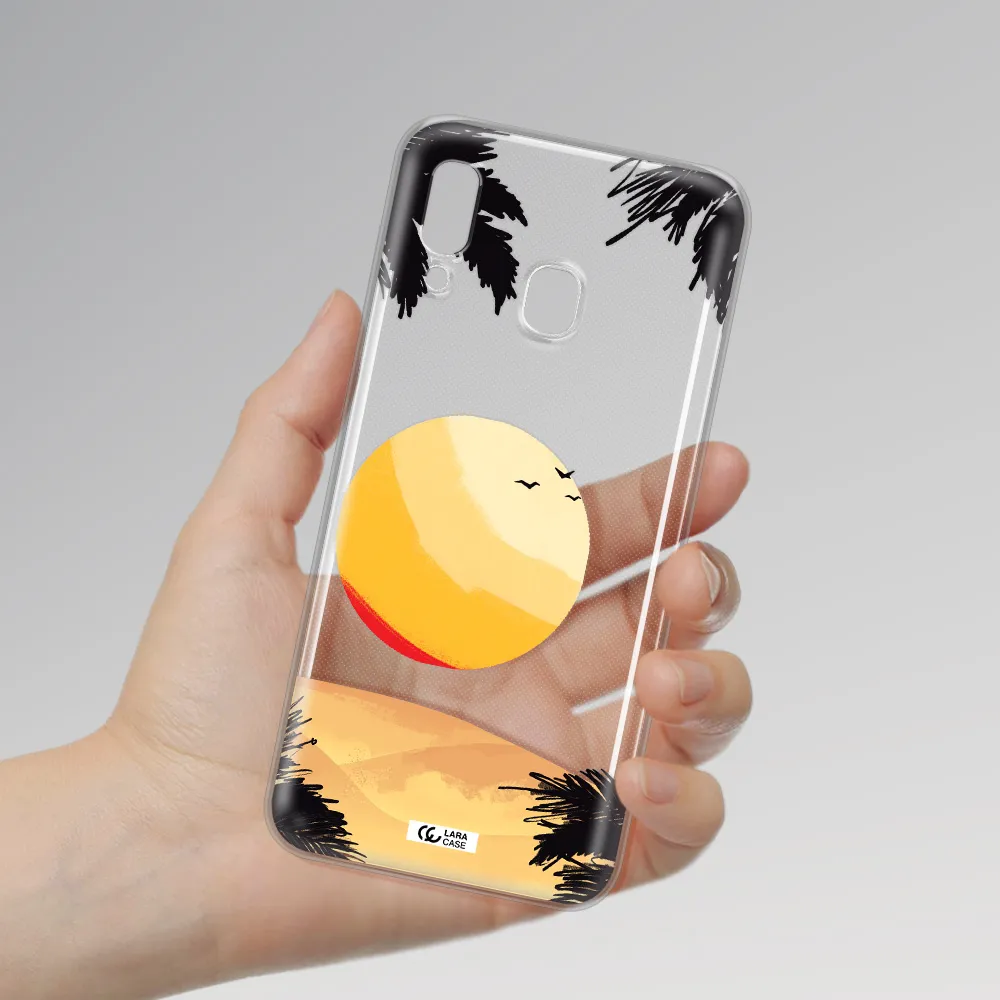 Sunset On The Beach Samsung A30 Clear TPU Case