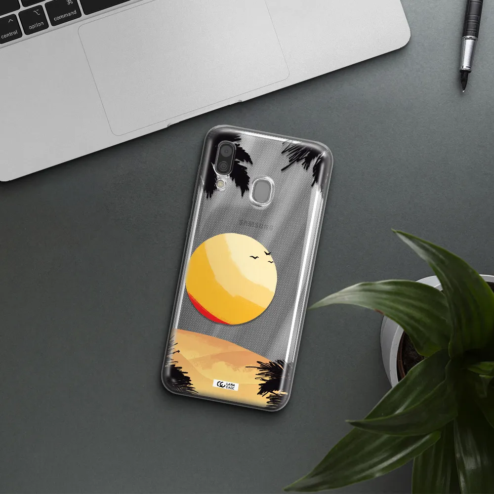 Sunset On The Beach Samsung A30 Clear TPU Case