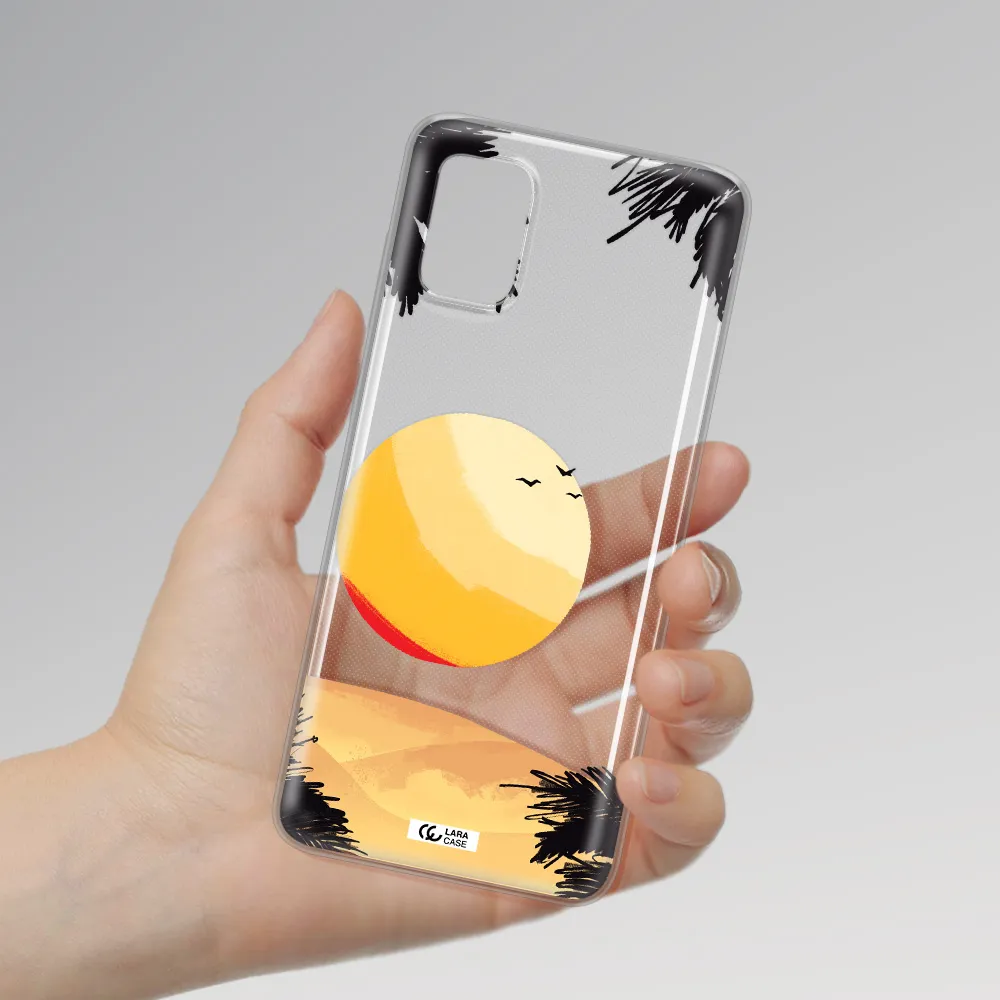 Sunset On The Beach Samsung A31 Clear TPU Case