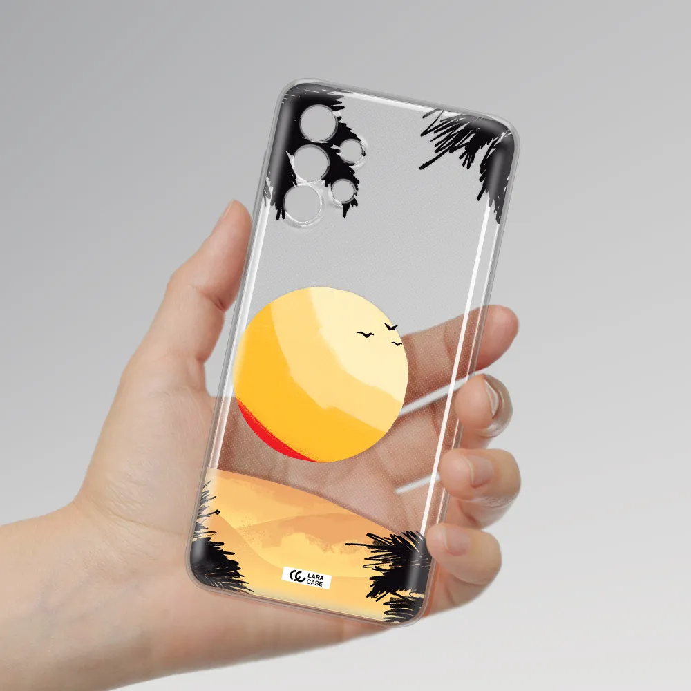 Sunset On The Beach Samsung A32 Clear TPU Case
