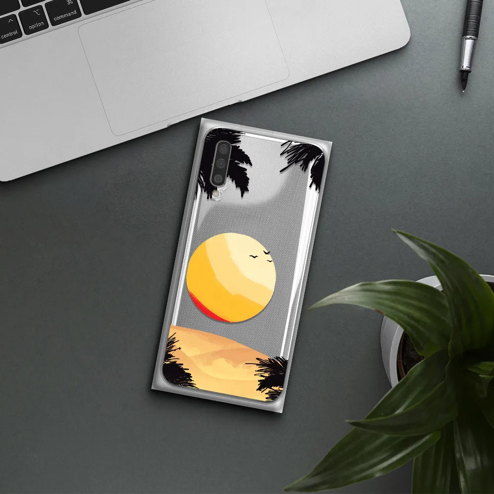 Sunset On The Beach Samsung A50S Clear Tpu Case