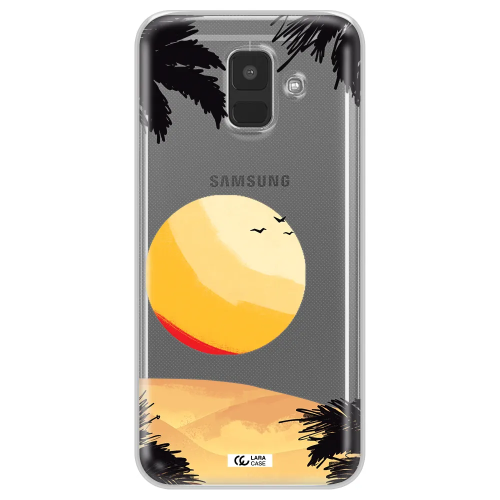 Sunset On The Beach Samsung A6 Clear TPU Case