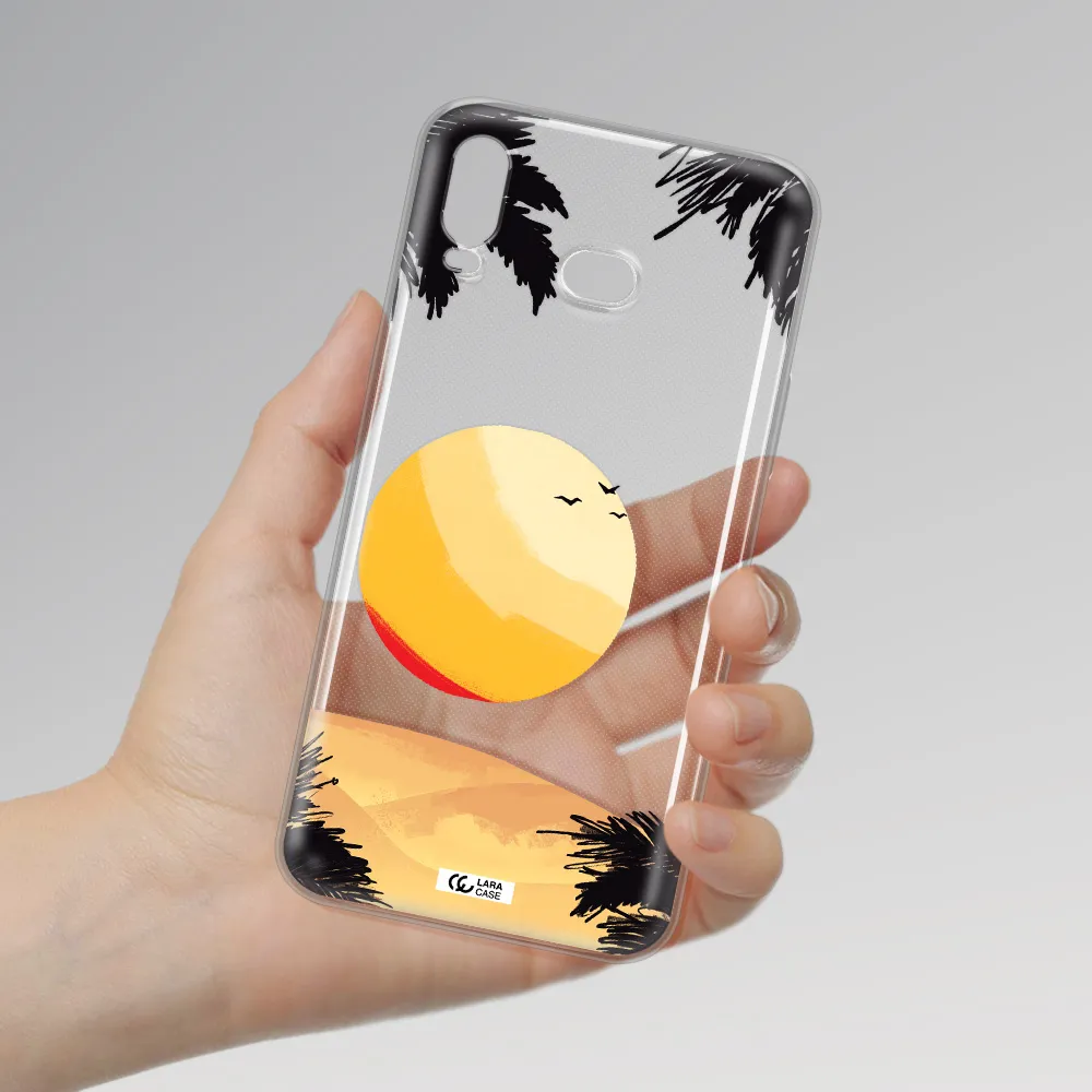 Sunset On The Beach Samsung A6S Clear TPU Case
