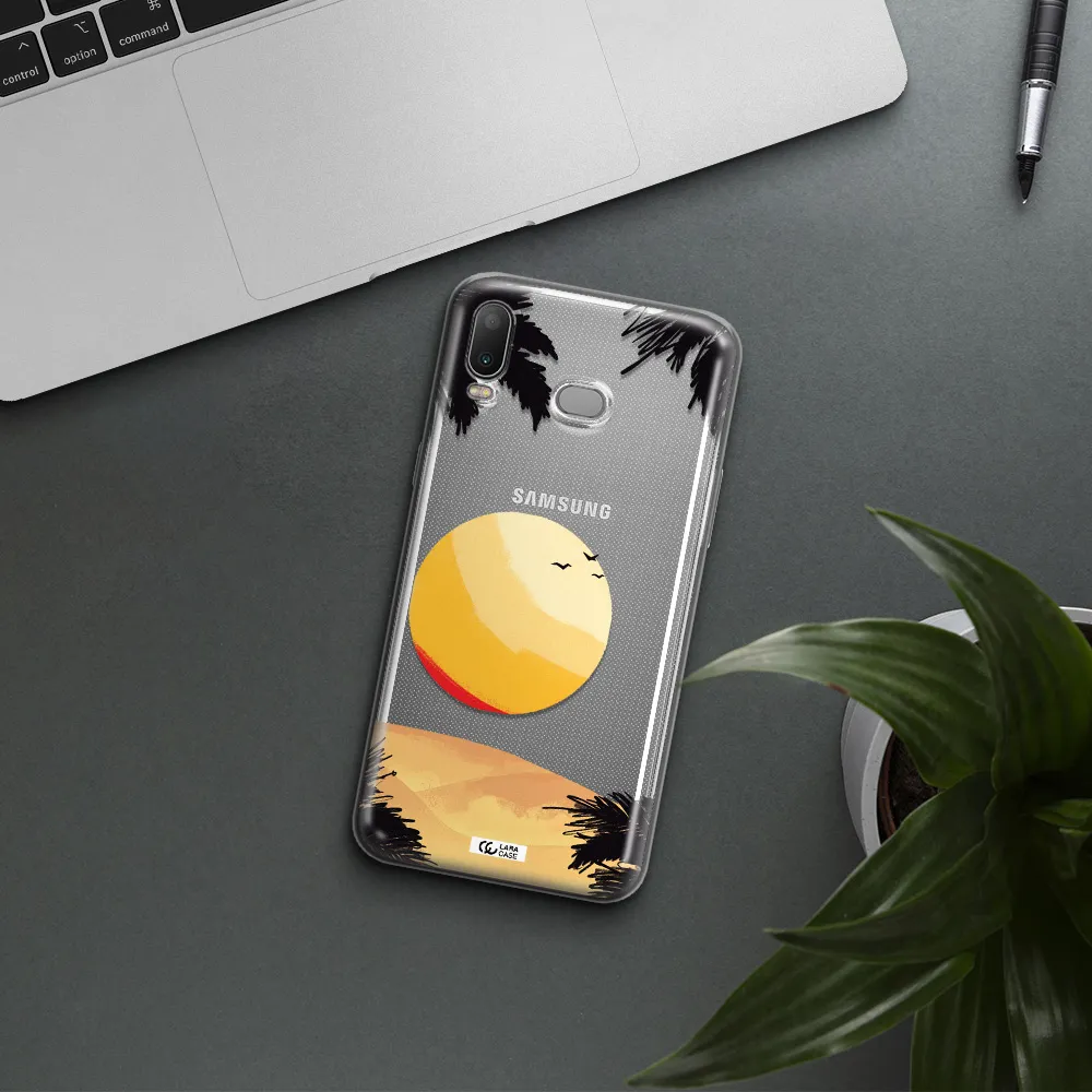 Sunset On The Beach Samsung A6S Clear TPU Case