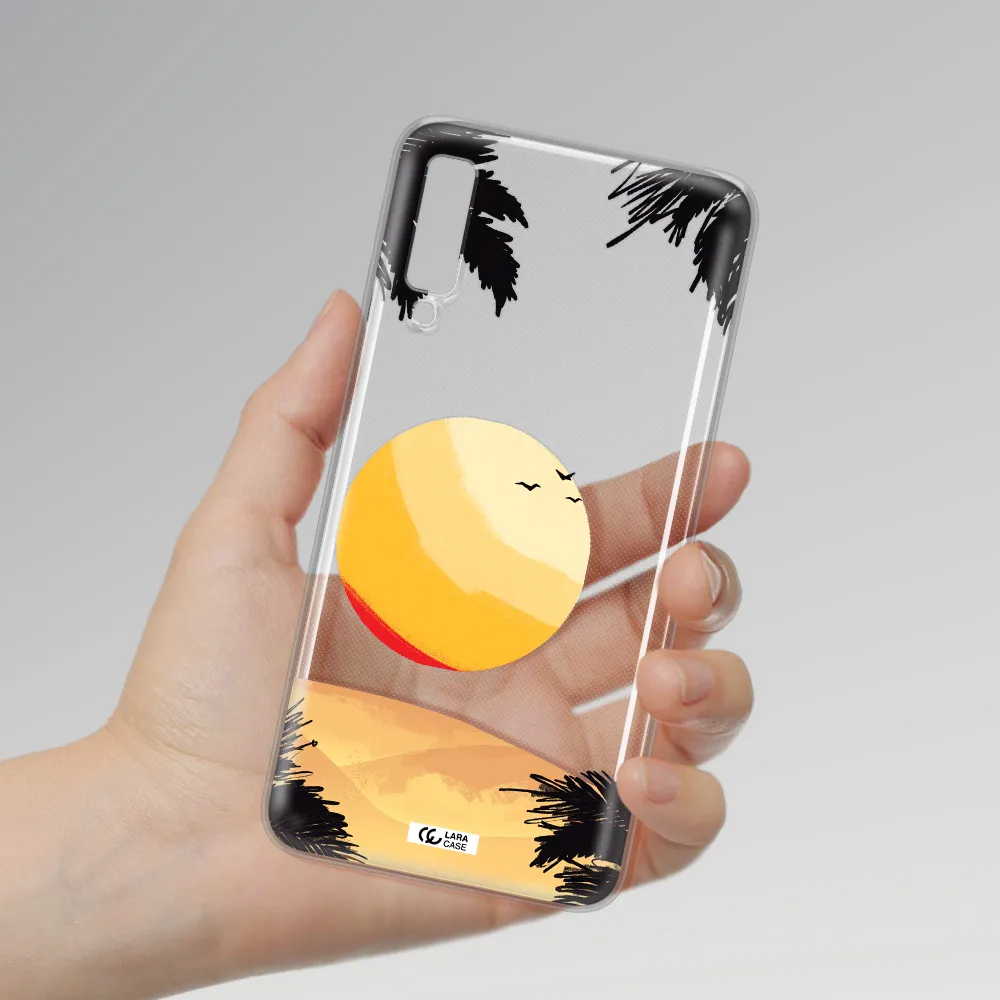 Sunset On The Beach Samsung A7 2018 Clear TPU Case