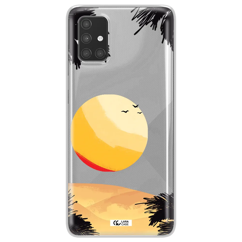 Sunset On The Beach Samsung A71 Clear TPU Case