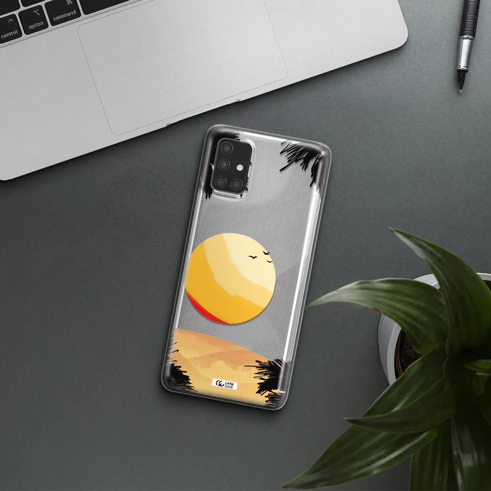 Sunset On The Beach Samsung A71 Clear TPU Case