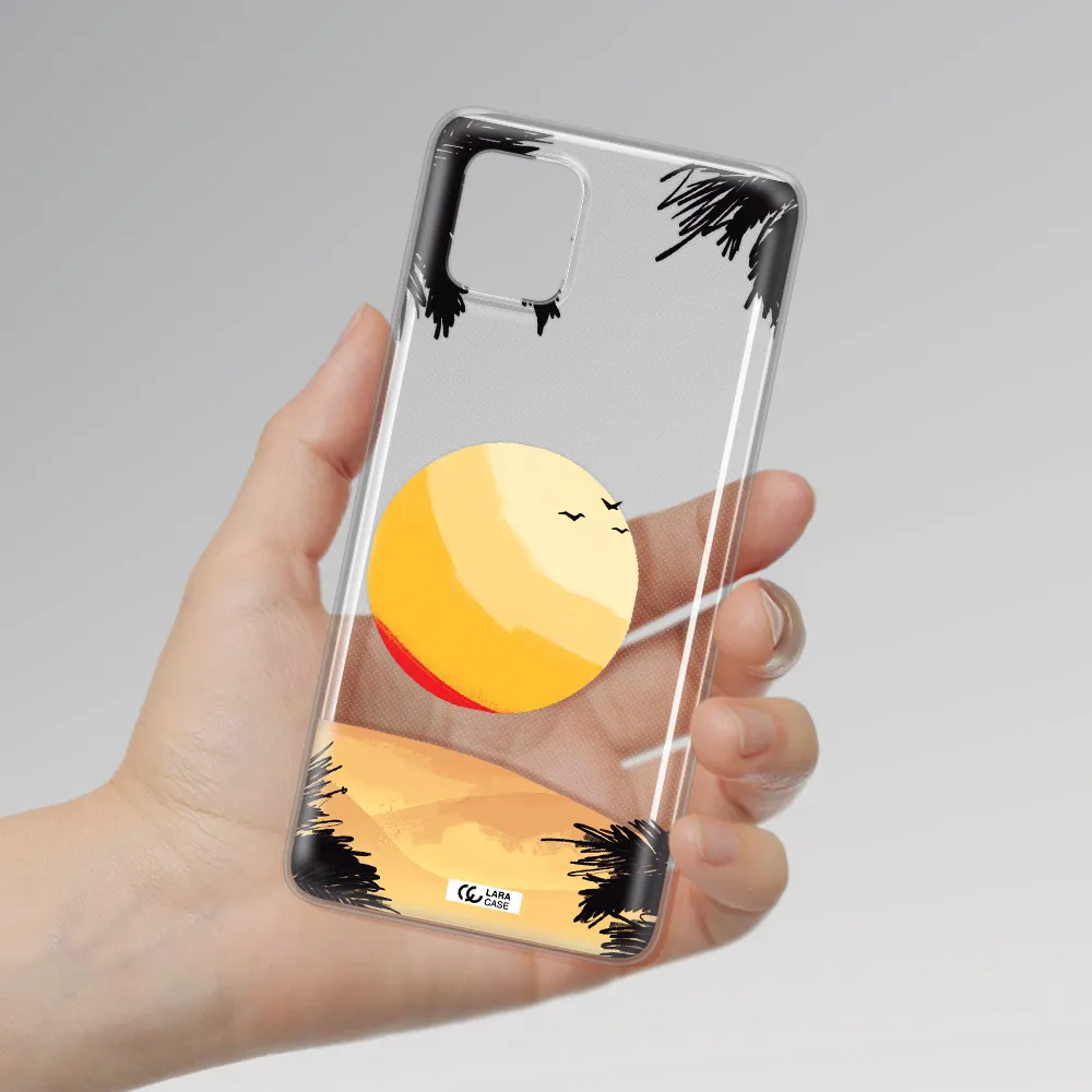 Sunset On The Beach Samsung A81 Clear TPU Case