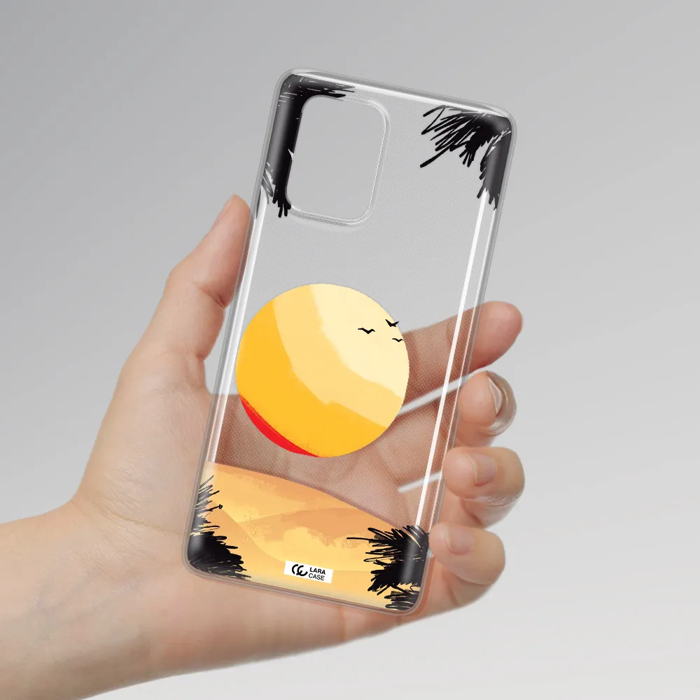 Sunset On The Beach Samsung A91 Clear TPU Case