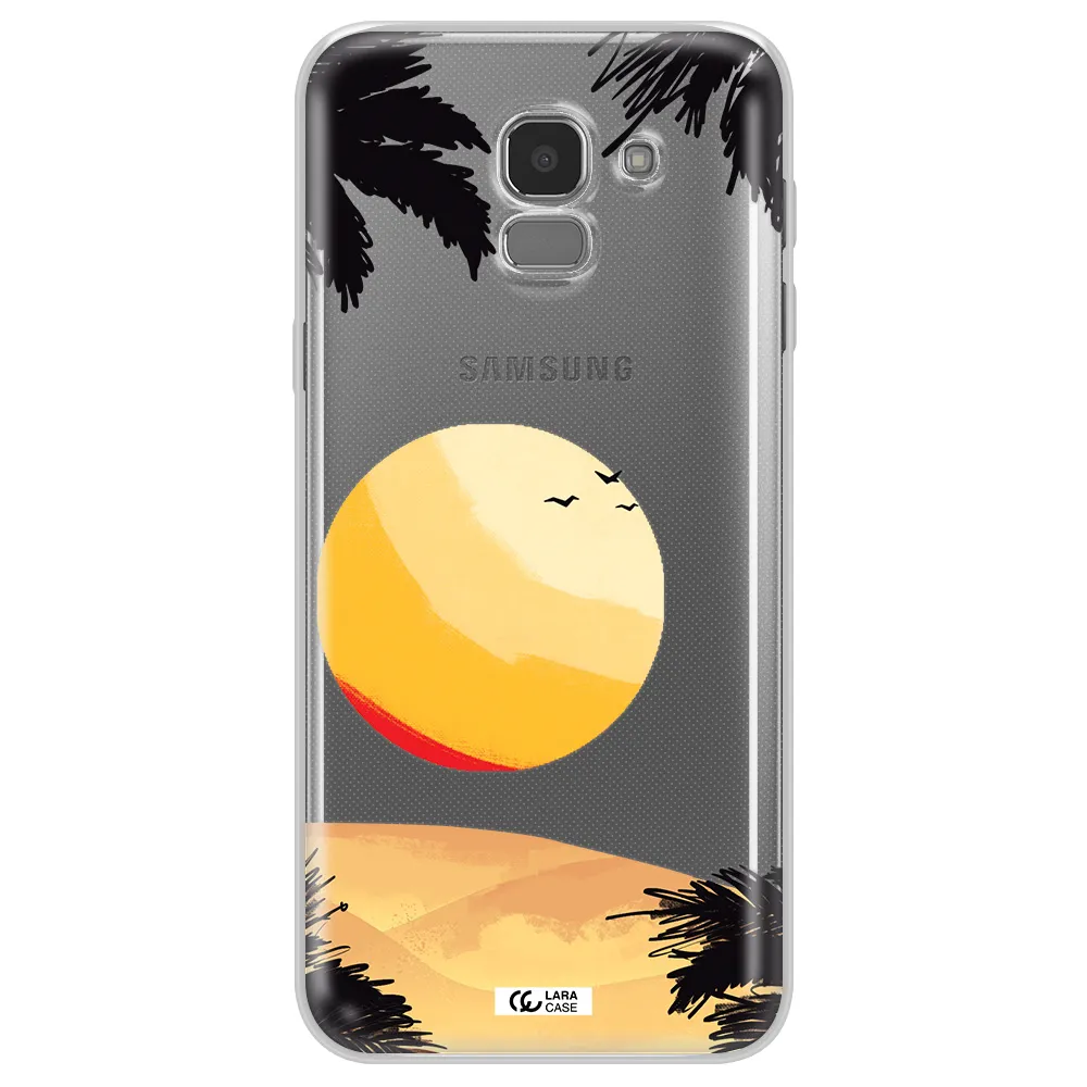 Sunset On The Beach Samsung J6 Clear TPU Case