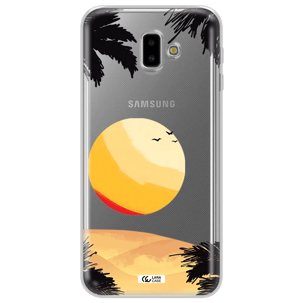 Sunset On The Beach Samsung J6 Plus Clear TPU Case