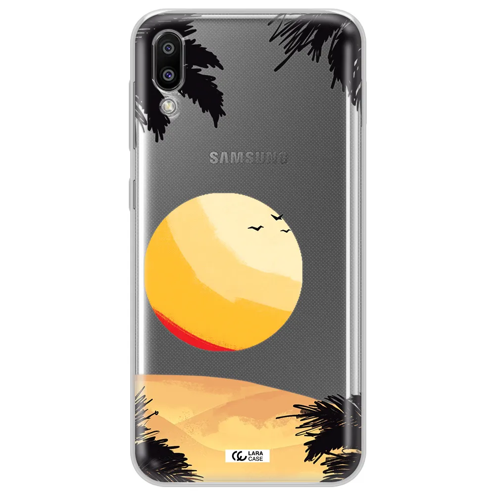 Sunset On The Beach Samsung M10 Clear TPU Case