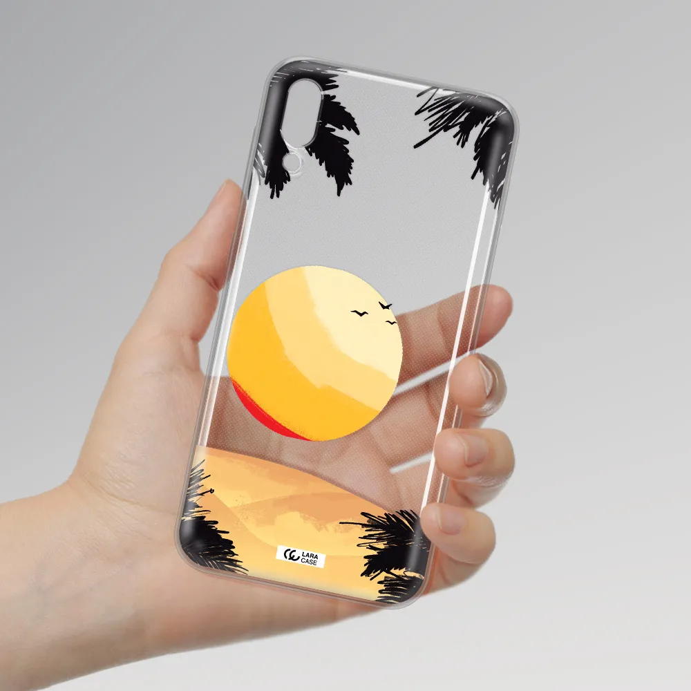 Sunset On The Beach Samsung M10 Clear TPU Case