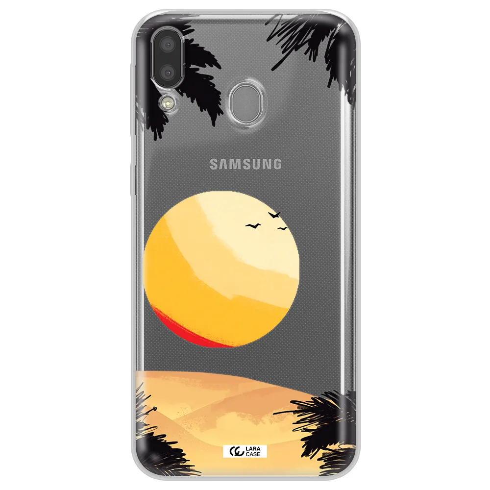 Sunset On The Beach Samsung M20 Clear TPU Case