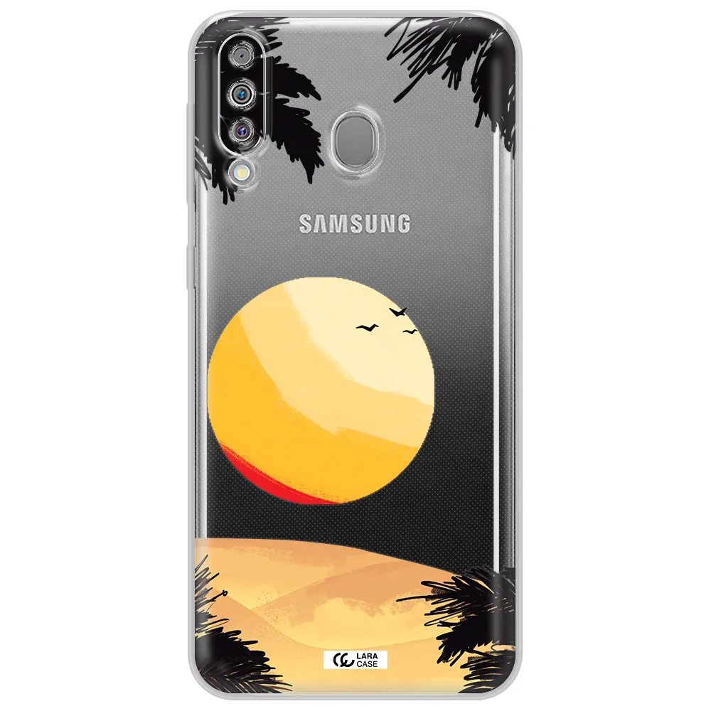 Sunset On The Beach Samsung M30 Clear TPU Case