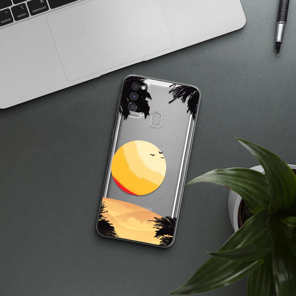 Sunset On The Beach Samsung M30S Clear TPU Case