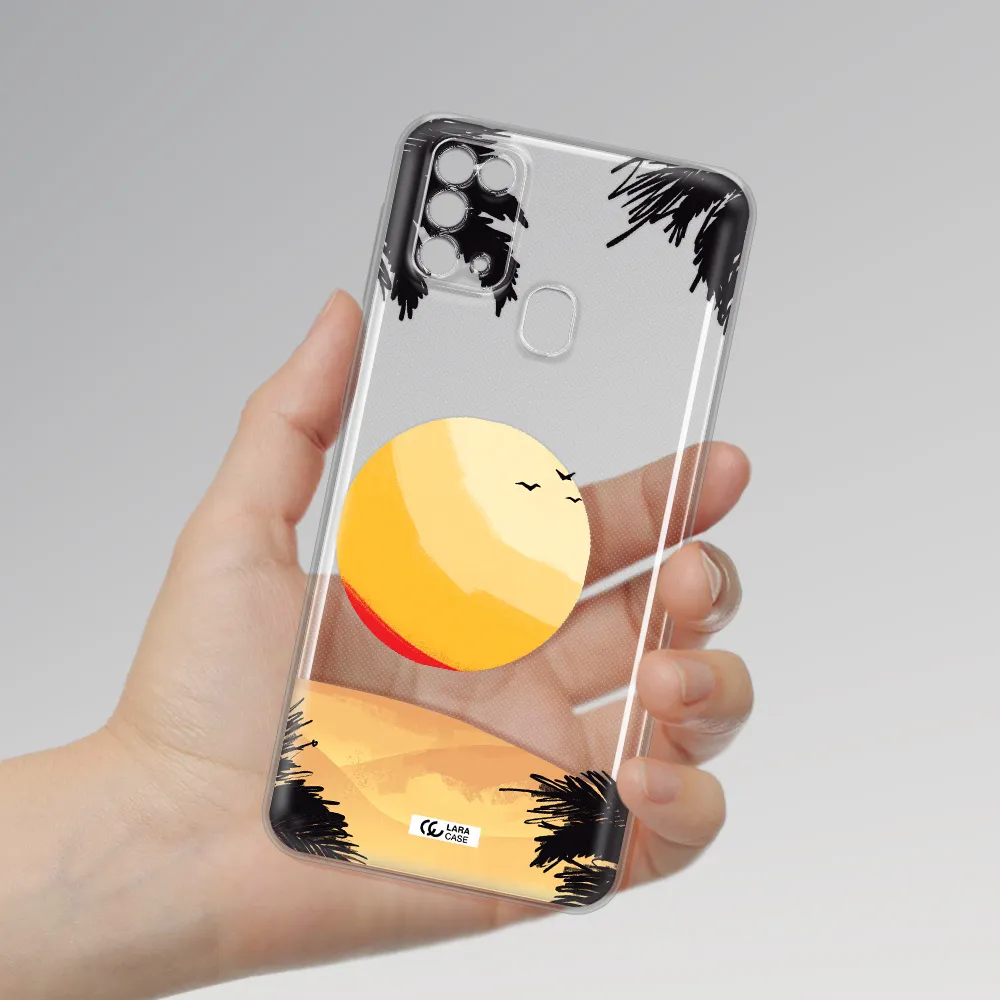 Sunset On The Beach Samsung M31 Clear TPU Case