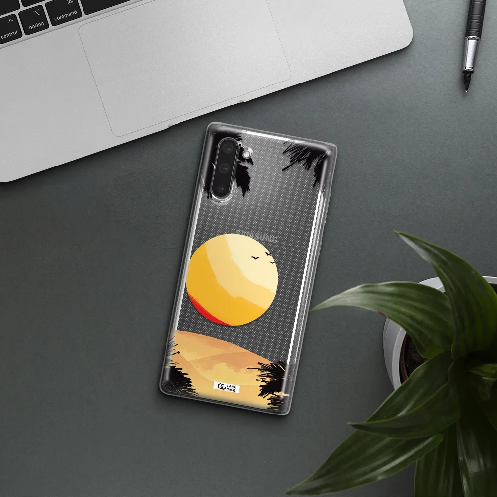 Sunset On The Beach Samsung Note 10 Clear TPU Case