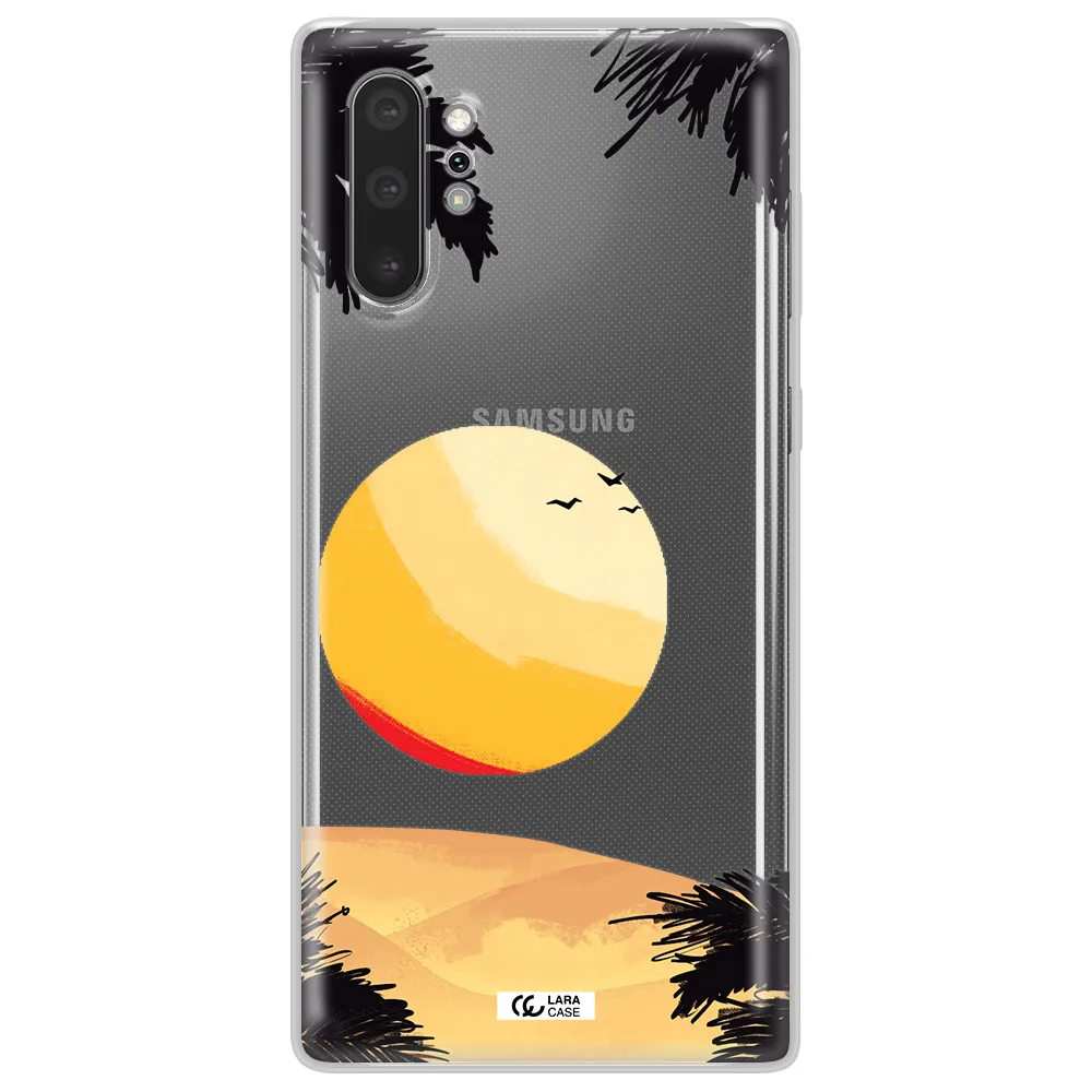 Sunset On The Beach Samsung Note 10 Plus Clear TPU Case