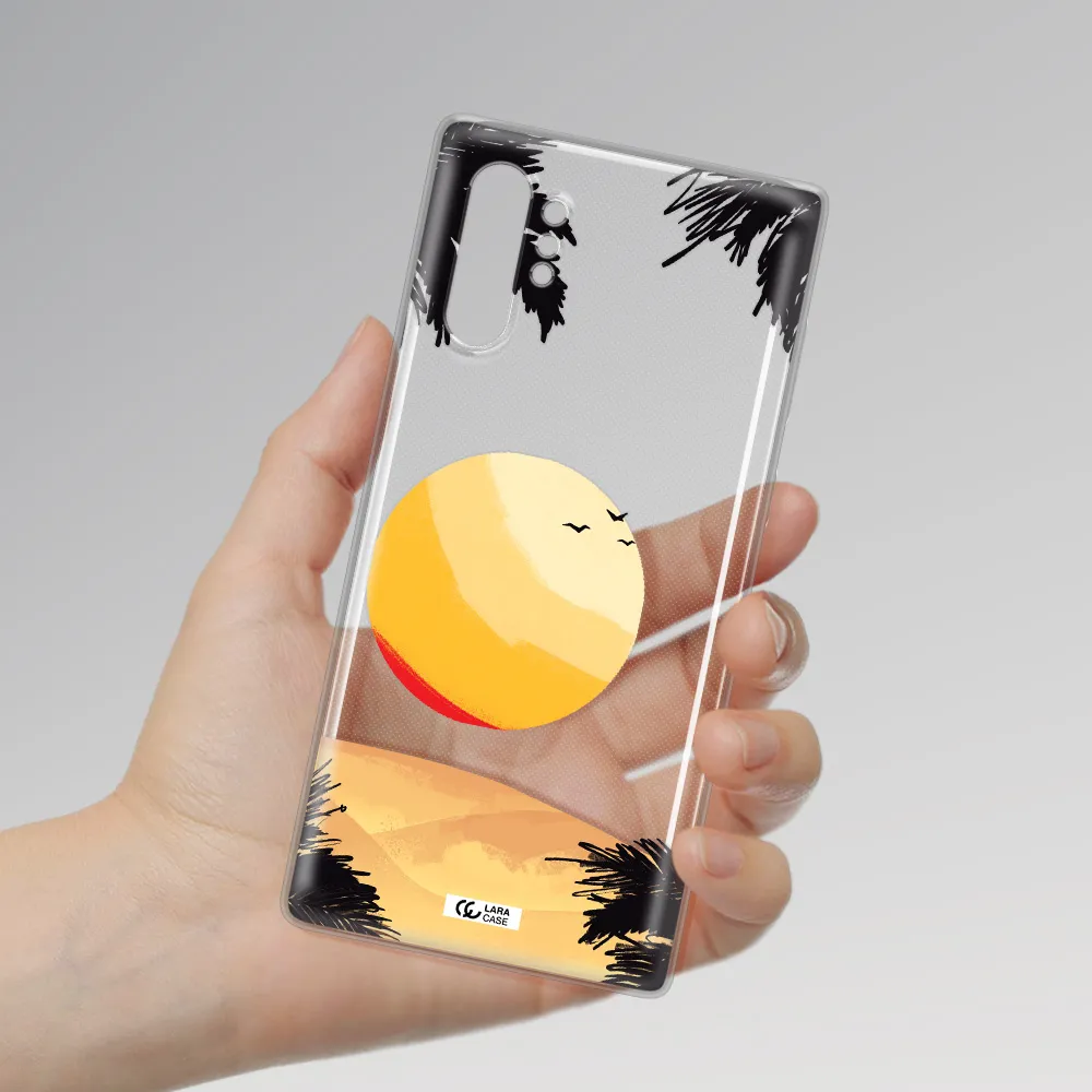 Sunset On The Beach Samsung Note 10 Plus Clear TPU Case