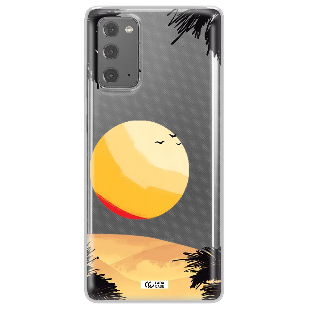 Sunset On The Beach Samsung Note 20 Clear TPU Case
