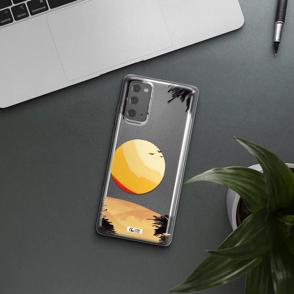 Sunset On The Beach Samsung Note 20 Clear TPU Case