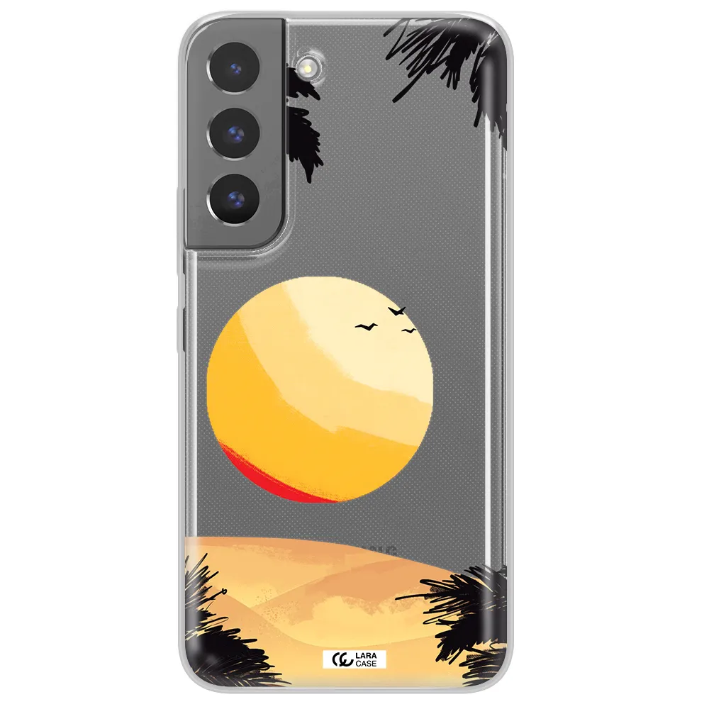 Sunset On The Beach Samsung S 22 Plus Clear TPU Case