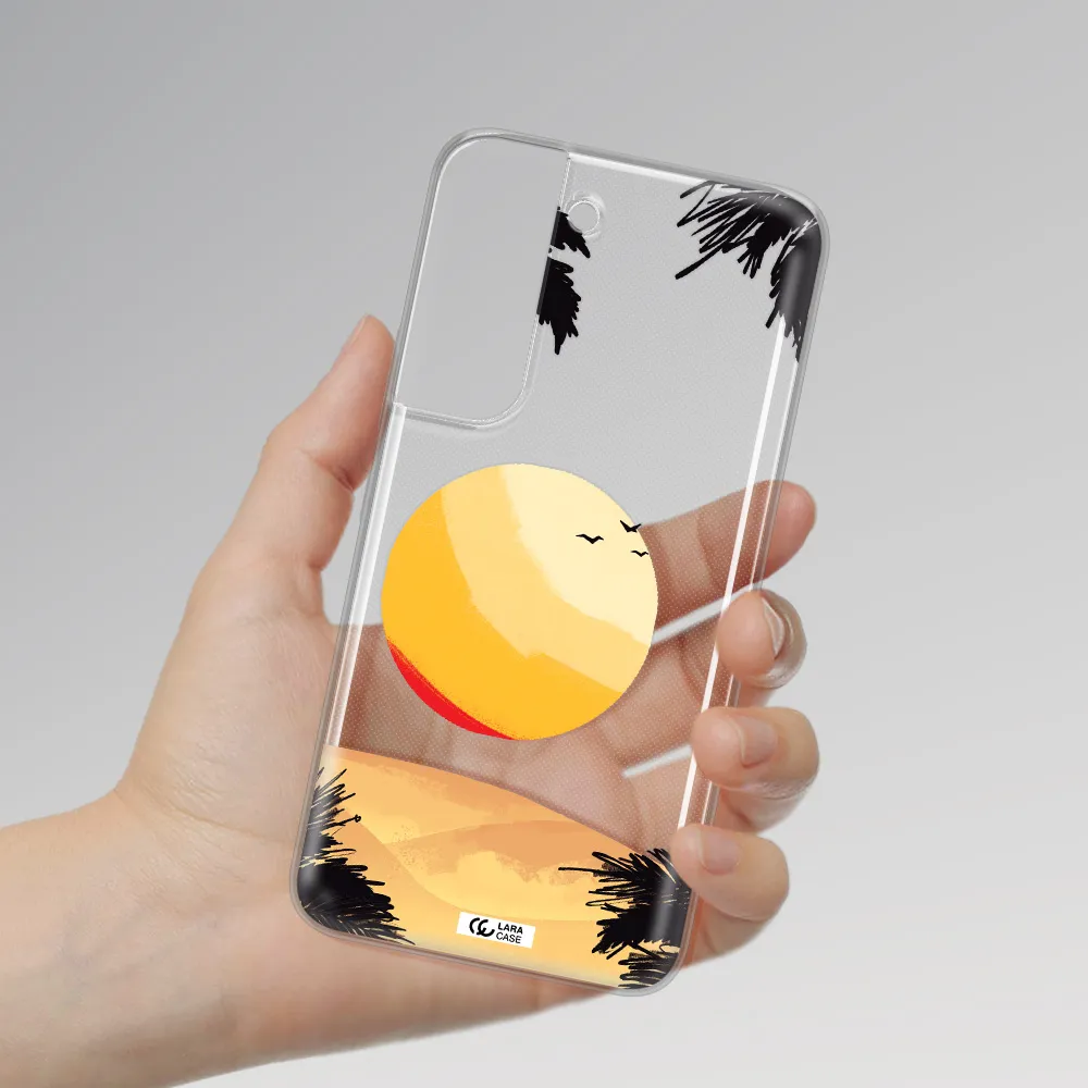 Sunset On The Beach Samsung S 22 Plus Clear TPU Case