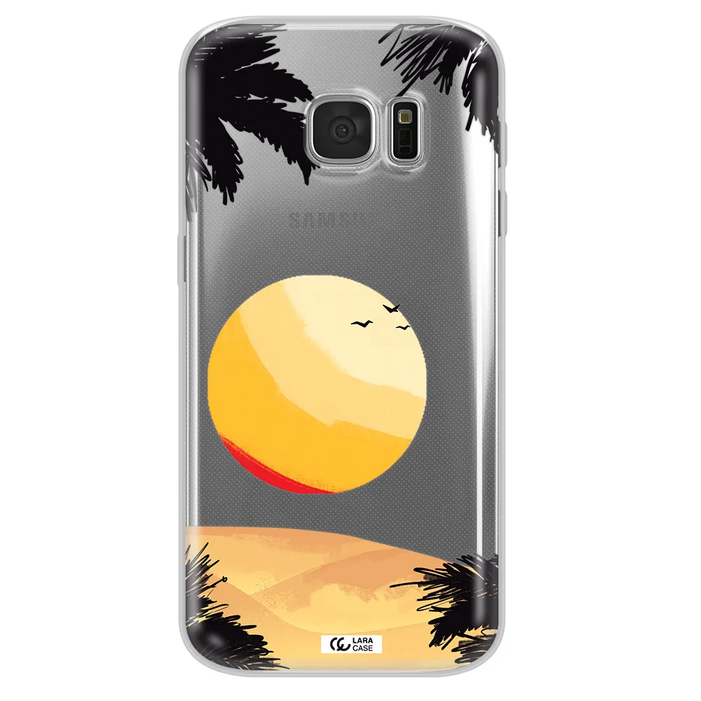 Sunset On The Beach Samsung S 7 Clear TPU Case