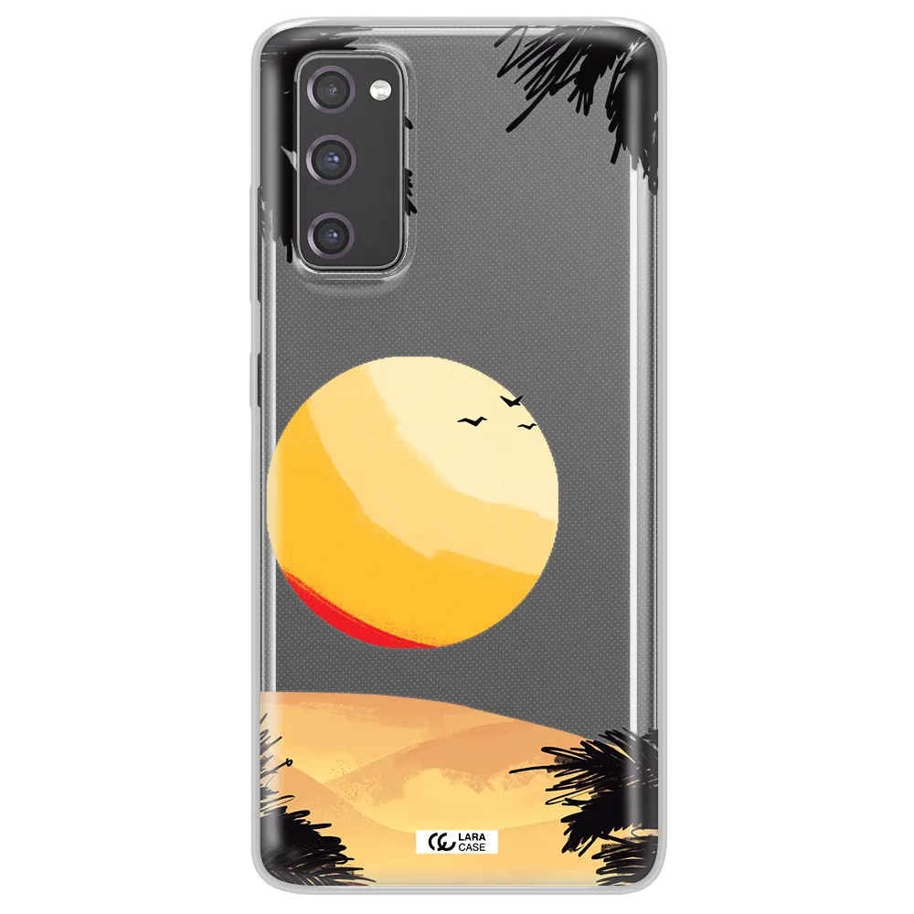 Sunset On The Beach Samsung S20 Fe Clear TPU Case