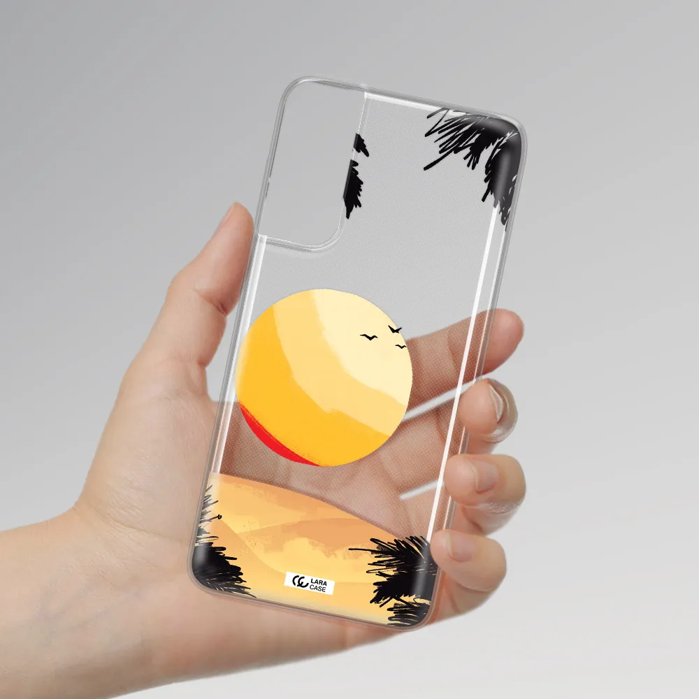 Sunset On The Beach Samsung S21 Plus Clear TPU Case