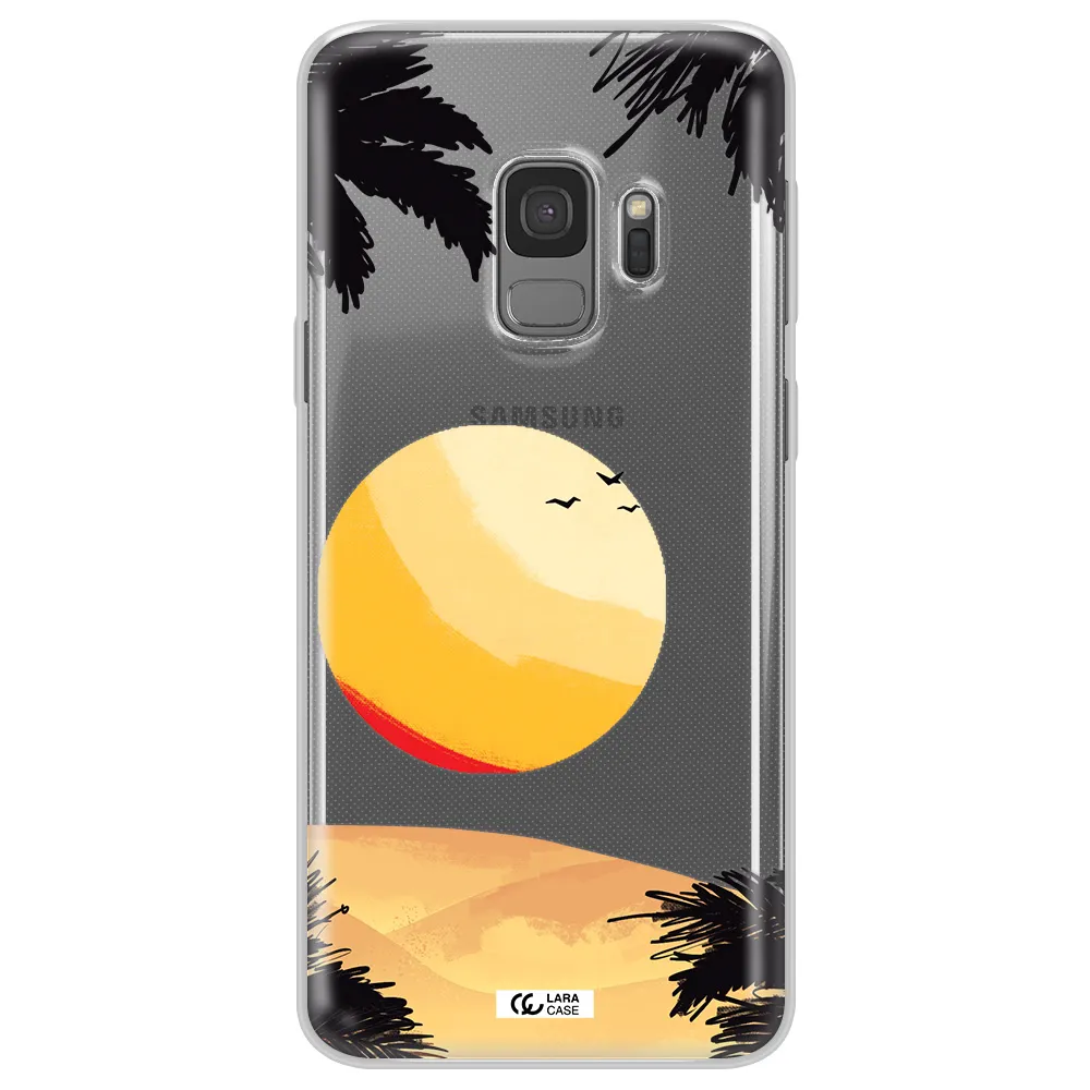 Sunset On The Beach Samsung S9 Clear TPU Case